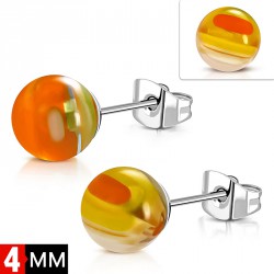 4mm | Ocelové náušnice