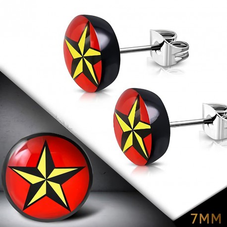 7mm | Ocelové náušnice