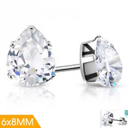 6x8mm | Ocelové náušnice