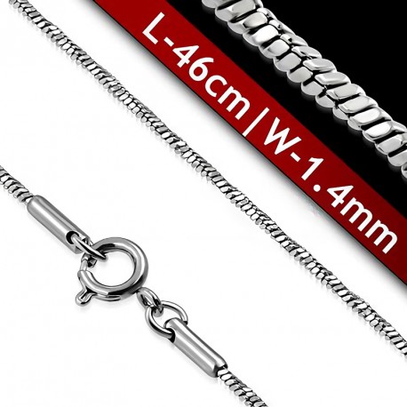 L-46cm W-1.4mm | Ocelový řetízek